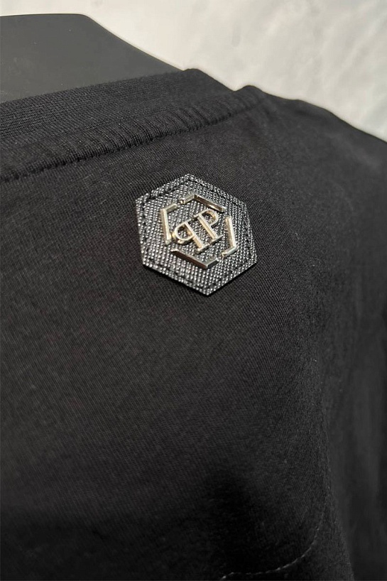 Футболка чёрного цвета Philipp Plein skull