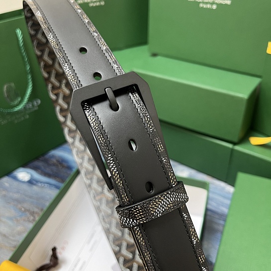 Кожаный ремень Goyard Honore Goyardine premium