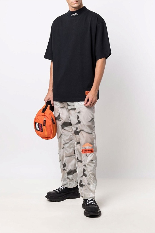 Чёрная оверсайз футболка Heron Preston "Стиль"