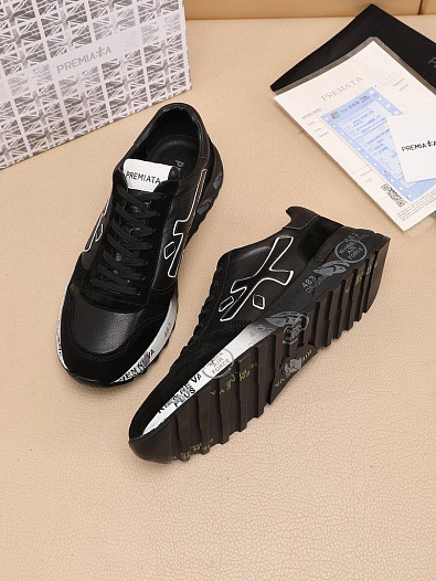 Комбинированные кроссовки Premiata Mick - Black   