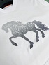 Мужская футболка Hermes horse logo - White