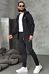 Чёрная кофта на молнии Moncler