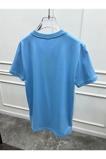 Футболка голубого цвета Paul & Shark logo-patch   