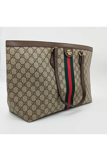 Сумка Gucci GG Ophidia medium tote with Web 40x28 см   