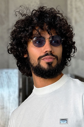 Солнцезащитные очки Ray-Ban Oval Metal - Blue   