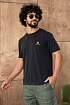 Мужская чёрная футболка Loro Piana logo-embroidered
