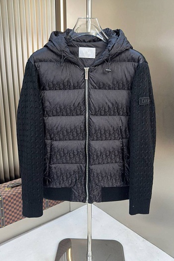 Вязаная куртка чёрного цвета Dior monogram   