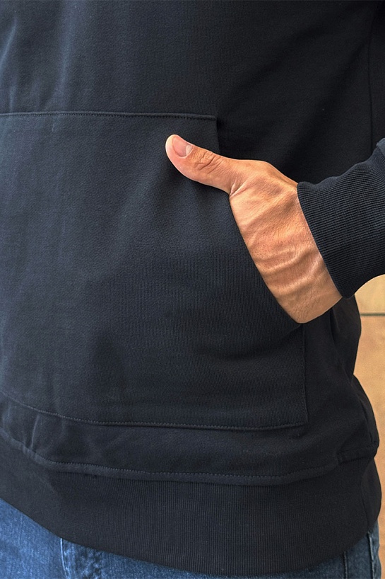 Мужское чёрное худи Amiri M.A. Core embroidered-logo