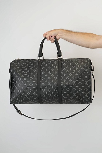 Дорожная сумка Louis Vuitton Keepall Monogram Eclipse 55x30 см   