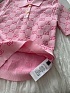 Розовое женское поло Gucci GG monogram-pattern
