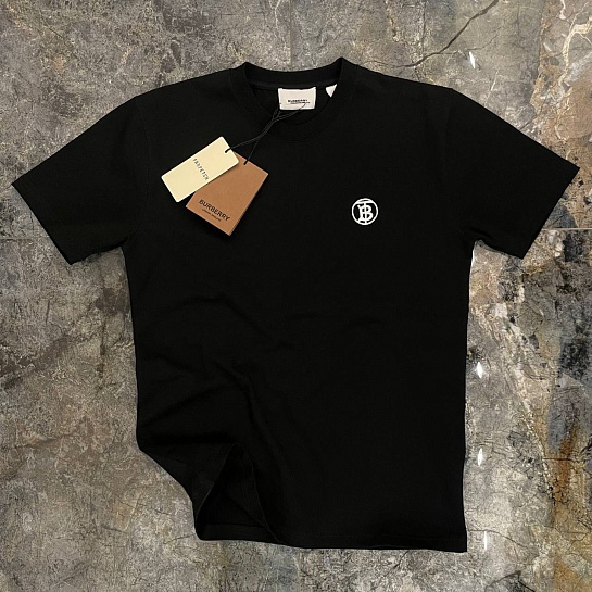 Футболка чёрного цвета Burberry Parker TB circle logo