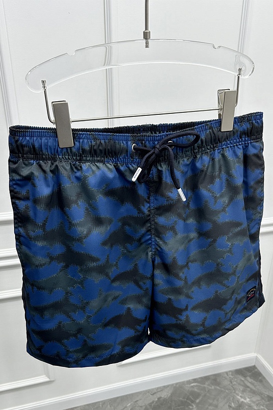 Мужские шорты Paul & Shark blurred shark - Blue / Black