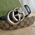 Двусторонний ремень Gucci GG Monogram - Silver (ширина 4 см, длина 80 / 85 см)