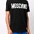 Черная оверсайз футболка Moschino logo-print