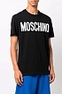 Черная оверсайз футболка Moschino logo-print