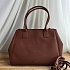 Кожаная сумка Tote 37x29 см - Brown