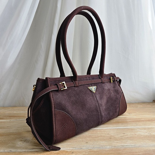 Замшевая сумка Prada Bonnie medium 32x14 см   