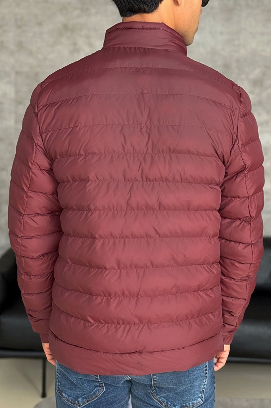 Мужская бордовая куртка Hugo Boss