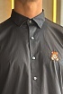 Классическая рубашка Moschino Teddy Bear embroidered logo - Black