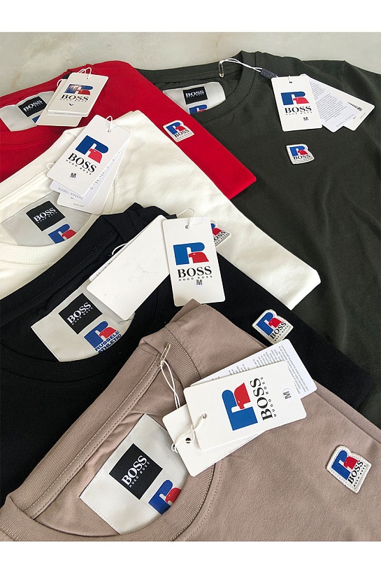 Мужская чёрная футболка Hugo Boss