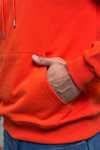 Мужское худи Tommy Hilfiger оранжевого цвета   