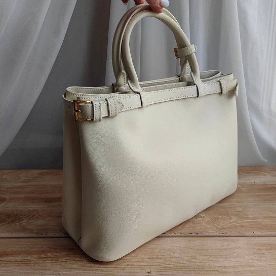 Женская кожаная сумка Prada Buckle 35x25 см (2 расцветки)