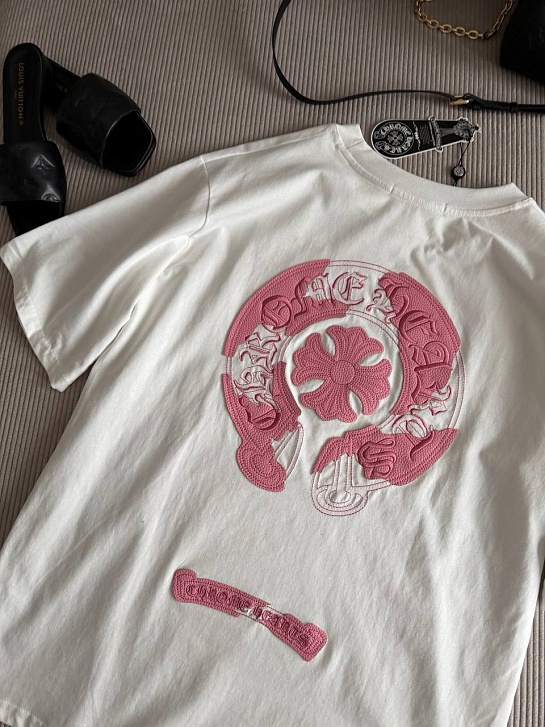 Женская оверсайз футболка Chrome Hearts premium