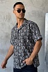 Мужская чёрная рубашка Dolce & Gabbana graphic-print