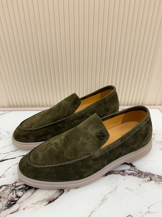 Мужские замшевые лоферы Ermenegildo Zegna