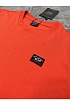 Футболка оранжевого цвета Paul & Shark logo-patch
