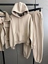Женский костюм тройка на флисе Loro Piana premium - Beige