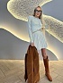 Женский бежевый костюм двойка MIU MIU