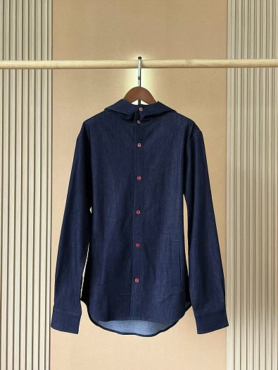 Мужская рубашка Kiton Premium - Royal Blue   