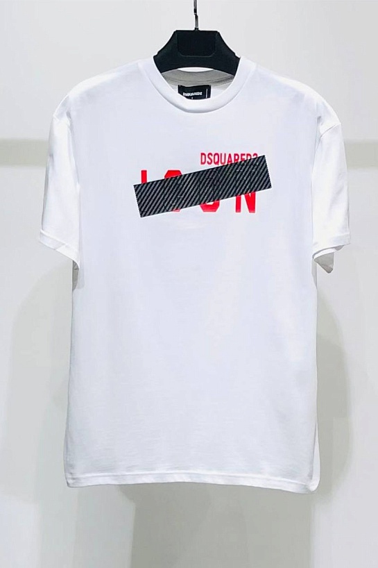 Мужская футболка Dsquared2 Tape Detail - White