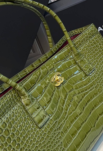 Кожаная сумка Chanel Shopping Tote premium 35x19x12 см   
