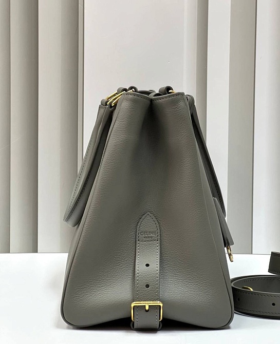 Женская сумка Celine Appoline Medium Premium 37.5x22x16 см - Grey