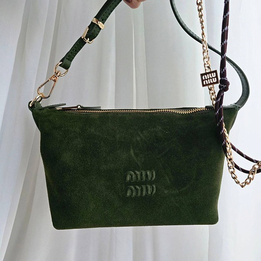 Замшевая сумка MIU MIU 22x14 см   