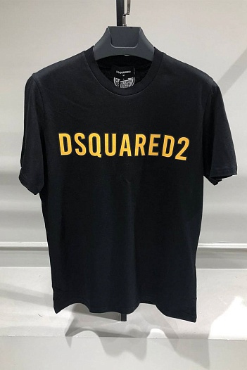 Чёрная мужская футболка Dsquared2   