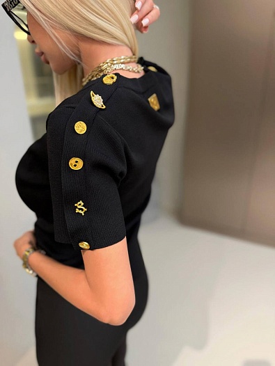 Женская базовая футболка Schiaparelli premium - Black   