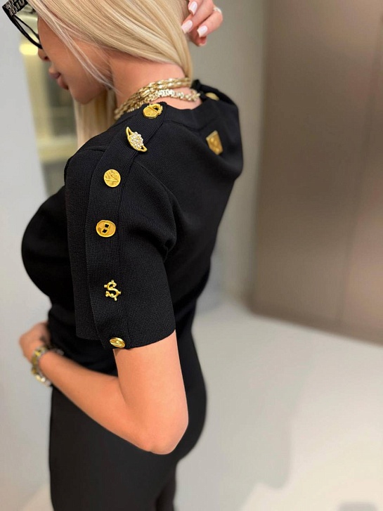 Женская базовая футболка Schiaparelli premium - Black