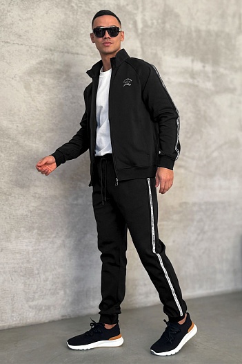 Чёрные спортивные штаны Paul & Shark   