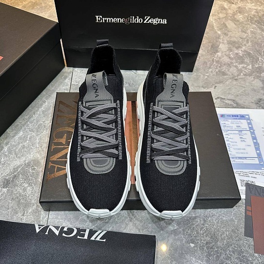 Мужские текстильные кроссовки Ermenegildo Zegna