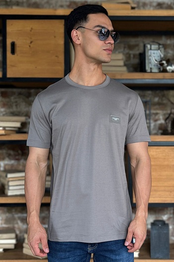 Мужская футболка Dolce & Gabbana Premium - Grey Khaki   