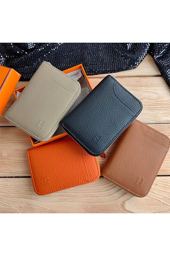 Кожаный кошелёк Hermes 13х9 см (4 расцветки)   