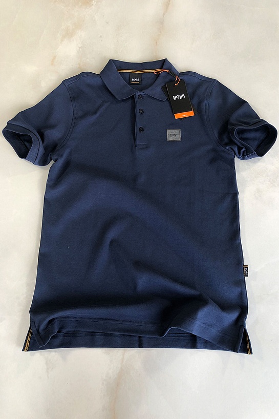 Мужское чёрное поло Hugo Boss