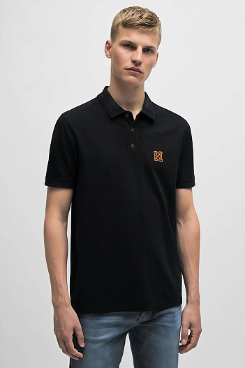 Мужское поло Hermes Premium - Black   