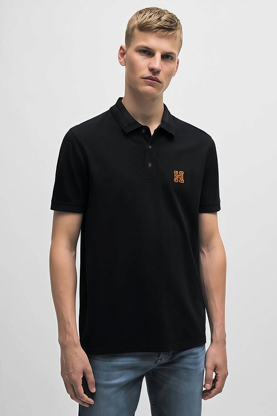 Мужское поло Hermes Premium - Black