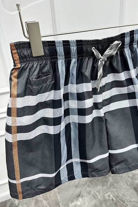 Мужские серые шорты Burberry London Check
