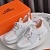 Мужские текстильные кроссовки Hermes Expert - White