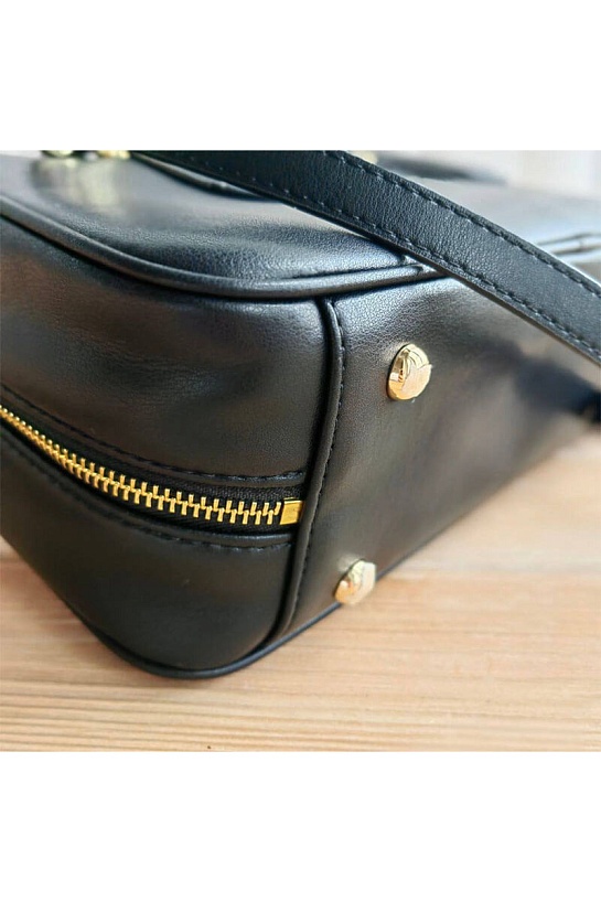 Кожаная сумка MIU MIU Arcadie 23x14 см - Black